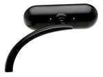 Arlen Ness - Mini Oval Mirrors Black (LHS) - Bobber Daves Custom Cycles