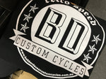 BDCC Black Hoodie with Round BDCC Logo - Bobber Daves Custom Cycles