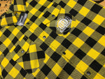 BDCC Kevlar Flannel Shirt - Black/Yellow Check - Bobber Daves Custom Cycles
