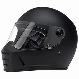 Biltwell Lane Splitter Helmet - Matte Black - Bobber Daves Custom Cycles