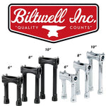 Biltwell - Murdock 12" Straight Risers Chrome - Bobber Daves Custom Cycles