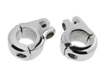 Brute Highway Footpeg Mounts - Chrome. - Bobber Daves Custom Cycles