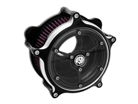 Clarity Air Cleaner Kit - Black Contrast Cut. Fits Touring 2017up & Softail 2018up. - Bobber Daves Custom Cycles