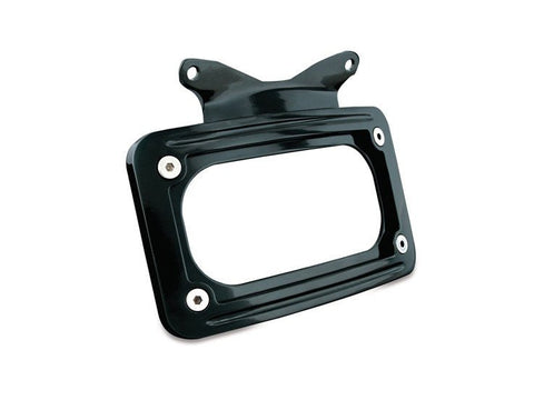 Curved Number Plate Mount - Black. Fits most Touring 2010up. - Bobber Daves Custom Cycles