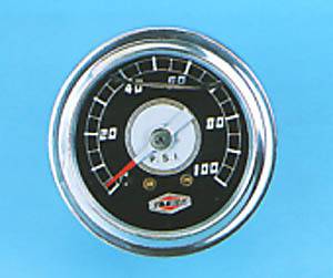 Deluxe Oil Pressure Gauge by Zodiac - Bobber Daves Custom Cycles