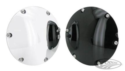 Derby Cover - Domed Black -5 Hole - Bobber Daves Custom Cycles