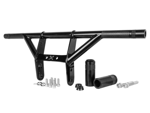 Front & Rear Brawler Crash Bar Kit - Black. Fits Sportster 2004-2021 with Mid-Mount Controls - Bobber Daves Custom Cycles