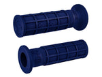 Hart-Luck Full Waffle 1in. Handgrips - Dark Blue. - Bobber Daves Custom Cycles