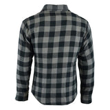 Johnny Reb Waratah Protective Shirt with Kevlar Lining - Black/Grey - Bobber Daves Custom Cycles