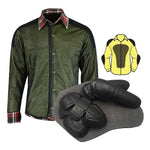 Johnny Reb Waratah Protective Shirt with Kevlar Lining - Forest Green - Bobber Daves Custom Cycles