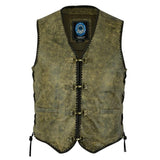 JR Sturt Cracker Leather Vest - Mungai Brown - Bobber Daves Custom Cycles