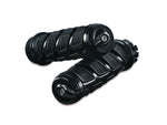Kinetic Handgrips - Black. Fits H-D with Throttle Cable. - Bobber Daves Custom Cycles