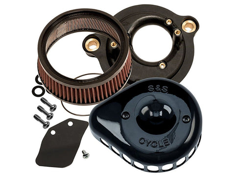 Mini Teardrop Air Cleaner Kit - Black. Fits Touring 2017up & Softail 2018up. - Bobber Daves Custom Cycles
