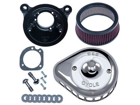 Mini Teardrop Air Cleaner Kit - Chrome. Fits Sportster 1991-2006 with CV Carburettor. - Bobber Daves Custom Cycles