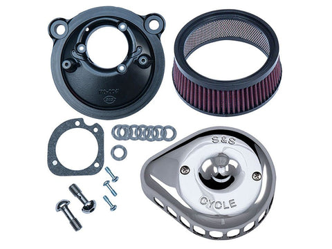 Mini Teardrop Air Cleaner Kit - Chrome. Fits Sportster 2007-2021 with EFI. - Bobber Daves Custom Cycles