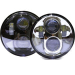 MLA LED 7" Headlight - 80W Black - Bobber Daves Custom Cycles