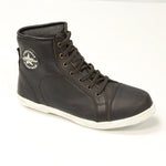 Motodry Urban Leather Boots - Rustic Black - Bobber Daves Custom Cycles