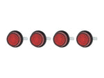 Red Reflectors - Pack of 4 - Bobber Daves Custom Cycles