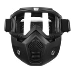 Scorpion Stealth Google Mask with removable muzzle - Bobber Daves Custom Cycles