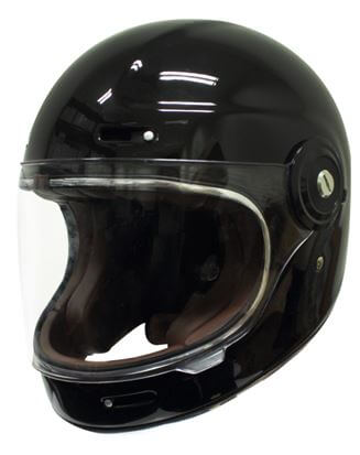 Scorpion Vintage Helmet Gloss Black - Bobber Daves Custom Cycles