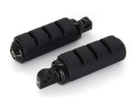 Small Trident Footpegs with Male Mounts - Black. - Bobber Daves Custom Cycles