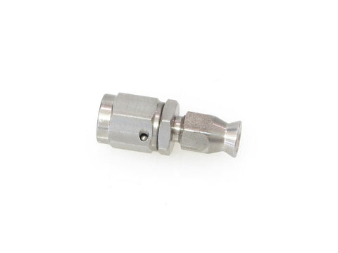 Stainless 3/8-24 Female Straight Swivel Adapter Fitting. Fits Hide-A-Line Micro Line. - Bobber Daves Custom Cycles