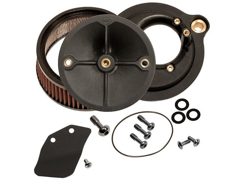 Stealth Air Cleaner Kit with High Flow Element. Fits Touring 2017up & Softail 2018up. - Bobber Daves Custom Cycles