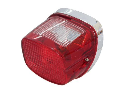 Taillight with Red Lens. Fits most Big Twin & Sportster 1973-1998. - Bobber Daves Custom Cycles