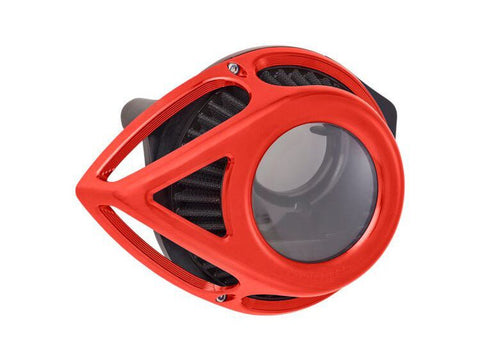 Tear Sucker Clear Air Cleaner Kit - Red. Fits Touring 2017up & Softail 2018up. - Bobber Daves Custom Cycles