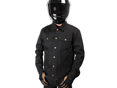 Thrashin Highway Jacket - Denim Black. - Bobber Daves Custom Cycles