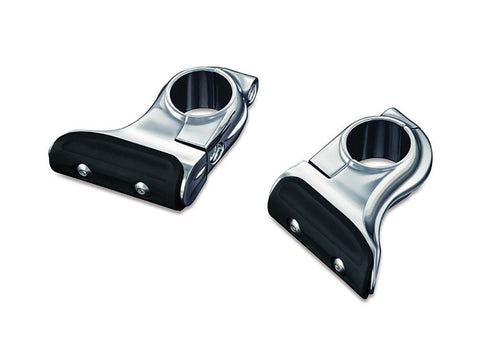 Toe Rest Cruise Pegs - Chrome. Fits Models with 1-1/4in. Crash Bars. - Bobber Daves Custom Cycles