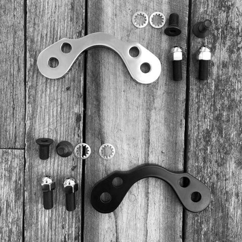 Top Clamp 3.5" Riser Spacing Adapter Kit for Early & Custom Style Meat-Balls Springers. - Bobber Daves Custom Cycles