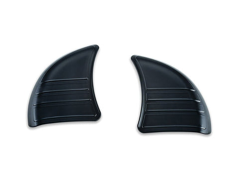Tri-Line Inner Fairing Mirror Covers - Black. Fits FLHX 2014up. - Bobber Daves Custom Cycles