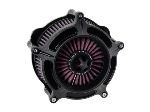 Turbine Air Cleaner Kit - Black Ops. Fits Touring 2017up & Softail 2018up. - Bobber Daves Custom Cycles