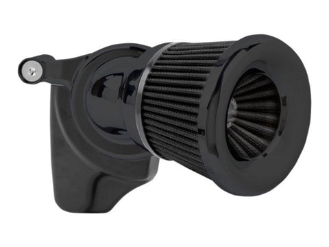 Velocity 65 Degree Air Cleaner Kit - Black. Fits Big Twins 1993-2017 with CV Carb or Cable Operated Delphi EFI. - Bobber Daves Custom Cycles